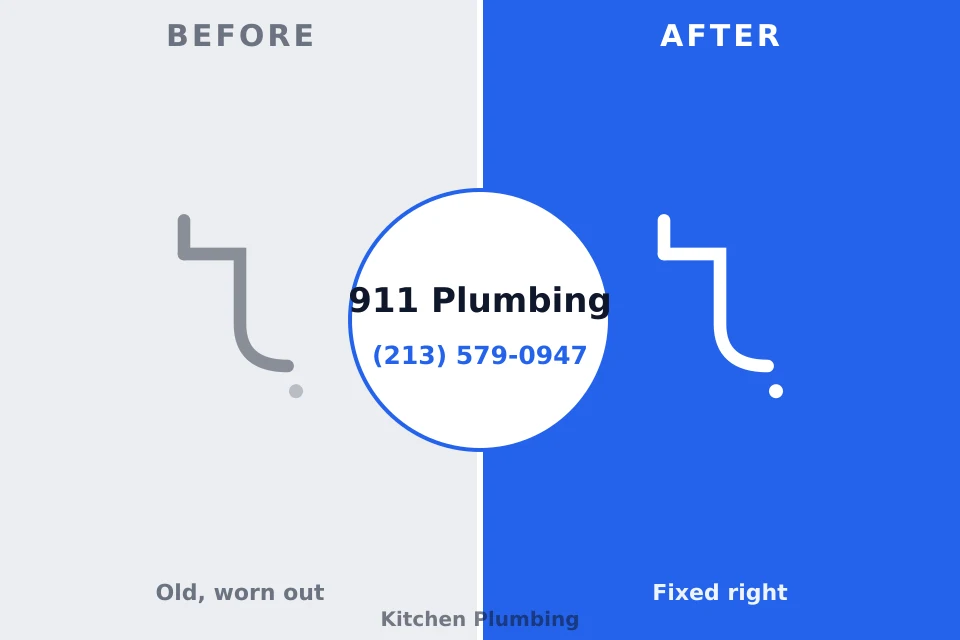 Before and after: plumbing repair Old Saybrook Center, CT